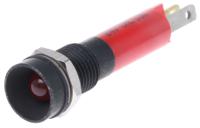 190513z3 CML Innovative Technologies Red Panel Mount Indicator, 24V, 8mm Mounting Hole Size, Solder Tab Termination, IP67