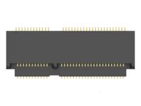 2199119-4 TE Connectivity 2199119 Series Right Angle Edge Connector, Board Mount, 67-Contacts, 0.5mm Pitch, 2-Row, Surface Mount