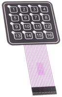ac3561ill APEM 16 Key Illuminated Membrane Keypad
