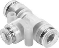 npqp-t-q8-q6-fd-p10 Festo Tee Tube-to-Tube Adaptor Push In 6 mm, Push In 8 mm to Push In 8 mm, Tube-to-Tube Connection Style, 133116