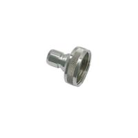 2296-12-27 Legris Nickel Plated Brass Pneumatic Quick Connect Coupling, G 3/4 Threaded