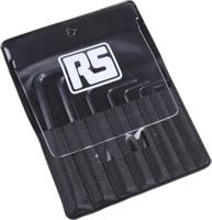 450-1018 RS PRO 8 piece L Shape Imperial Hex Key Set, 0.028 → 5/64in