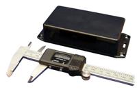 1591bflbk Hammond 1591 Series Black Flame Retardant ABS Enclosure, IP54, Flanged, Black Lid, 112 x 62 x 27mm