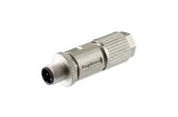 msds-04bmmd-sl8002 Amphenol Industrial Industrial Circular Connector, 4 Contacts, Cable, M12 Connector, Plug, Male, IP68, MSDS Series