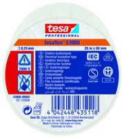 53988-00064-00 Tesa 53988 White Soft PVC Electrical Insulation Tape, 50mm x 25m