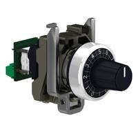 xb4bd912r10k Schneider Electric XB4 Series Potentiometer With Knob with a 6 mm Dia. Shaft, 10kΩ, ±10%, 1W, Panel Mount
