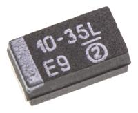 tr3c106k035c0450 Vishay 10μF MnO2 Tantalum Capacitor 35V dc, TR3 Series