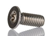 262-5819 RS PRO Hexalobular Recess M6 Countersunk A2 304 Stainless Steel Machine Screw ISO 14581 M6 x 16mm