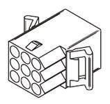 03-09-1094 Molex, STANDARD .093" Female Connector Housing, 5.03mm Pitch, 9 Way, 3 Row