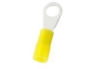 270-7478 RS PRO Insulated Crimp Ring Terminal, M2 Stud Size, 0.2mm² to 0.5mm² Wire Size, Yellow