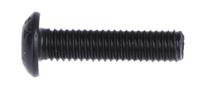 281-209 RS PRO Black, Self-Colour Steel Hex Socket Button Screw, ISO 7380, M3 x 12mm
