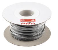 408-283 RS PRO Expandable Braided PET Black Cable Sleeve, 12mm Diameter, 30m Length