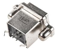 musbd51100 Amphenol Communications Solutions Straight, Through Hole, Socket- Single Port Type B USB Connector
