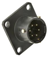 62lc-12e10-06pn771 Amphenol Limited, 62GB 6 Way Box Mount MIL Spec Circular Connector ReceptacleBlack, Pin Contacts,Shell Size 10, Bayonet