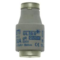 50d33r-fuse-d3-50a-gr-ultra-rapid-500-vac-e33 Eaton 50A DIII Bottle Fuse, gR, 500V