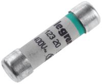 0-123-20 Legrand 20A F Ceramic Cartridge Fuse, 8.5 x 32mm