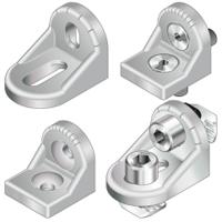 3842515547 Bosch Rexroth Type R Bracket, Connecting Component, Strut Profile 30 mm, 40 mm, 45 mm, 50 mm, 60 mm, Groove Size 8mm