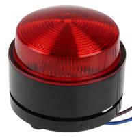 x80-04-02 Moflash X80 Series Red Flashing Beacon, 115 → 230 V, Surface Mount, Xenon Bulb, IP67