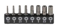 615-9221 RS PRO Driver Bit 8 Pieces, Hexagon