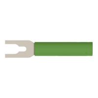 rs-lb-4-ks-ni-9-gn Schutzinger Green Female Banana Connector, 4 mm Connector, Cable Lug Termination, 20A, 1kV, Nickel Plating