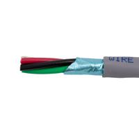 1214c-sl001 Alpha Wire Alpha Essentials Communication & Control Control Cable, 4 Cores 24 AWG, Screened, 305 m, Black, Grey