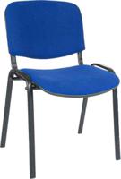 197-0397 RS PRO Blue Fabric Stacking Chair, 140kg Weight Capacity