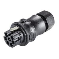 9607240531 Wieland RST CLASSIC Series Connector, 7-Pole, Male, 7-Way, Push-In, 16A, IP66, IP68, IP69