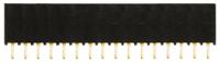 ssq-116-01-g-s Samtec SSQ Series Straight Through Hole Mount PCB Socket, 16-Contact, 1-Row, 2.54mm Pitch, Solder Termination