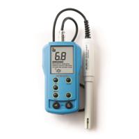 hi-9812-51 Hanna Instruments HI-9812-51 pH Meter, 0.1pH Accuracy, 0.1pH Resolution, 14pH Max, +70 °C Max