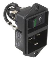 ec110031001 Schurter C20 Panel Mount IEC Connector Male, 16A, 250 V