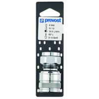 els-090104p PREVOST Female Pneumatic Quick Connect Coupling, G 3/4 Female Female Thread