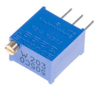 3299w-1-203lf 20kΩ, Through Hole Trimmer Potentiometer 0.5W Top Adjust Bourns, 3299