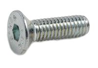 483-9773 RS PRO Bright Zinc Plated Steel Hex Socket Countersunk Screw, DIN 7991, M3 x 10mm