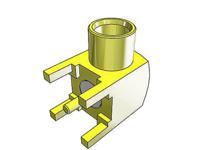 mcx-j-p-h-ra-th1 Samtec MCX Series, Jack Through Hole MCX Connector, 50Ω, Solder Termination, Right Angle Body
