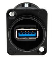 nausb3-b Neutrik USB 3.0 Feedthrough Gender Changer for use with USB 3.0 Connectors