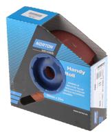 63642531801 Norton P240 Grit Very Fine Sandpaper Roll, 25m x 50mm