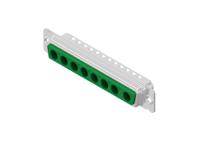 3008w8pxx99a10x Amphenol CONEC 8 Way Through Hole D-sub Connector Plug, with Mounting Hole