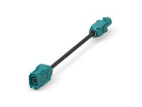 2081385-2 TE Connectivity 2081385 Male Female Jack Coaxial Cable, Black, 600 mm