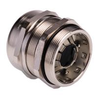 53112670 Lapp SKINTOP Series Metallic Nickel Plated Brass Cable Gland, M50 Thread, 27mm min., 35mm max., IP68