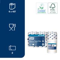 101260 Tork Tork Wiping Paper Plus Rolled White Paper Towel, 160 m x 194 mm, 2-Ply