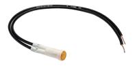 l295000nah Arcolectric (Bulgin) Ltd 2950 Series Orange Neon Panel Mount Indicator, 110V ac, 8mm Mounting Hole Size, Lead Wires