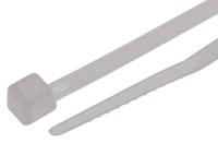 811-1690 RS PRO Cable Tie, 100mm x 2.5 mm, Natural Nylon, Pk-1000