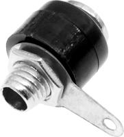 208-0292 RS PRO Black Female Banana Socket, 4 mm Connector, Solder Termination, 19A, 30V, Nickel Plating