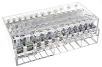 441-4330 RS PRO Distribution Block, 12 Way, 16 mm², 25 mm², 50 mm², 160A, 500 V, Clear