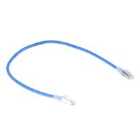 557-187 RS PRO, 0.5m Cat6, Blue RJ45 to Male RJ45 Male, F/UTP Shielded, Terminated LSZH Sheath