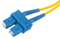 536-8323 RS PRO FC to SC Duplex Single Mode OS1 Fibre Optic Cable, 9/125μm, Yellow, 2m