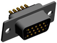 780-m15-203l001 Norcomp 780, SEAL-D 15 Way Plug-In Mount D-sub Connector Socket, 2.286mm Pitch