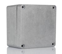 1590z119 Hammond 1590 Series Natural Die Cast Aluminium Enclosure, IP66, IK08, Natural Lid, 120.38 x 121.98 x 83.1mm