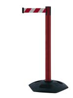 886t-21-d3 Tensator Red & White Plastic, Rubber Retractable Barrier, 3.65m, Red, White Tape