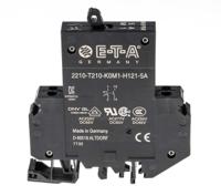 2210-t210-k0m1-h121-5a ETA Thermal Circuit Breaker - 2210  Single Pole 277V ac Voltage Rating DIN Rail Mount, 5A Current Rating